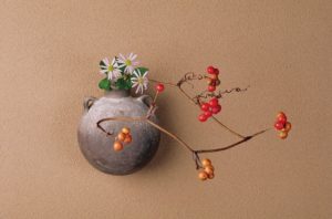 10月 山帰来・野紺菊